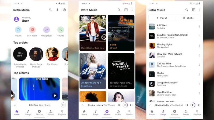 Music and radio player